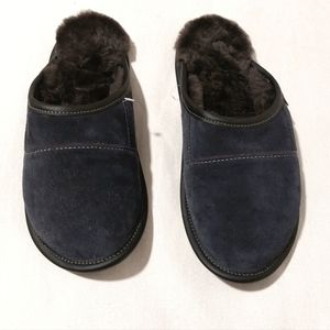 NEW Garneau sheepskin slippers two-tone mules